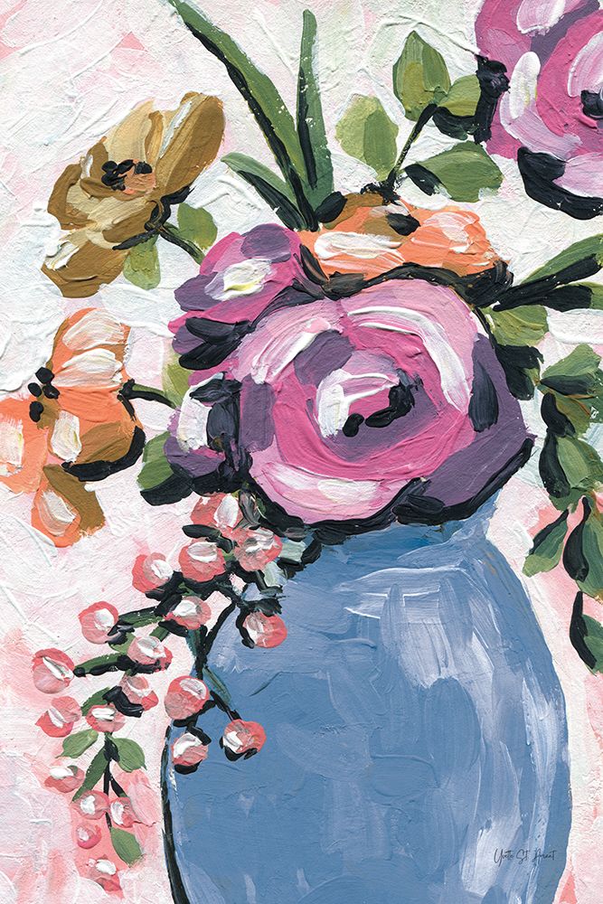 Painterly Florals in Vase II art print by Yvette St. Amant for $57.95 CAD