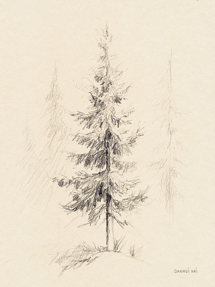 Elegant Pine I art print by Danhui Nai for $57.95 CAD