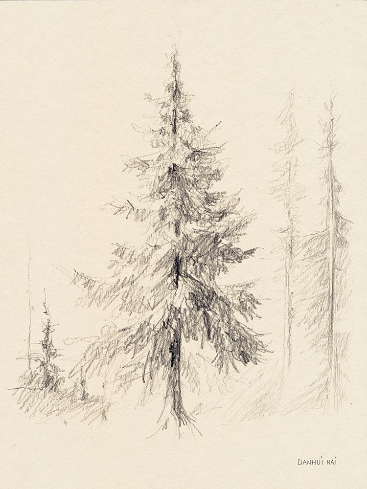 Elegant Pine II art print by Danhui Nai for $57.95 CAD