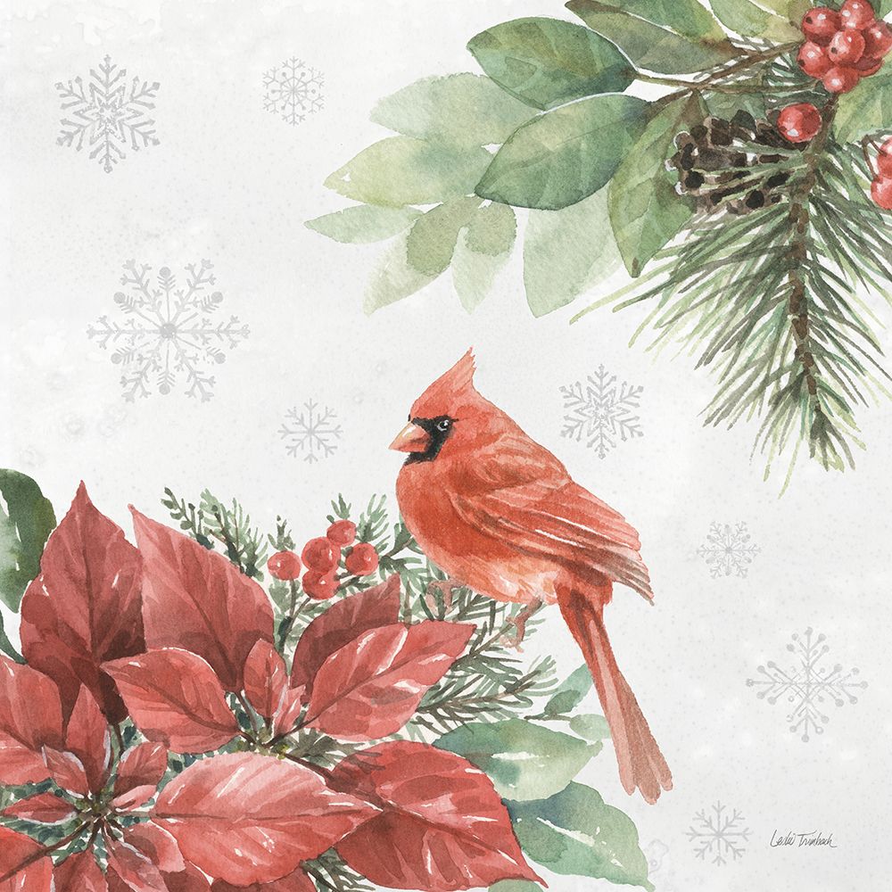 Feathered Festivities III art print by Leslie Trimbach for $57.95 CAD