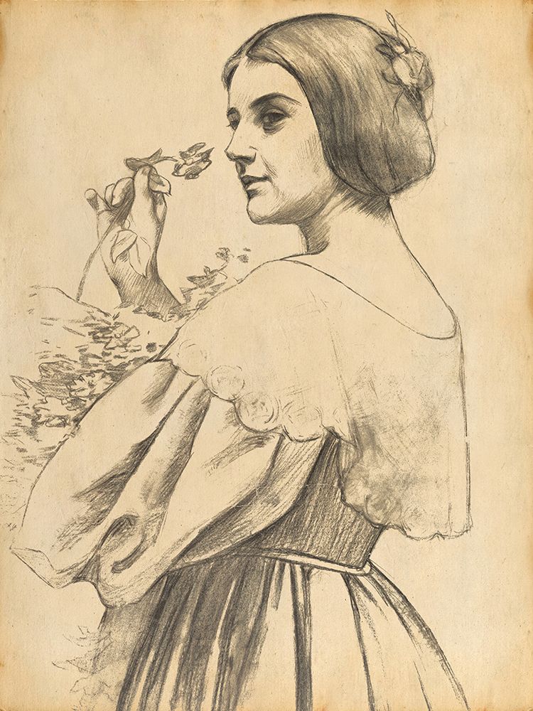 Cottage Woman art print by Wild Apple Portfolio for $57.95 CAD