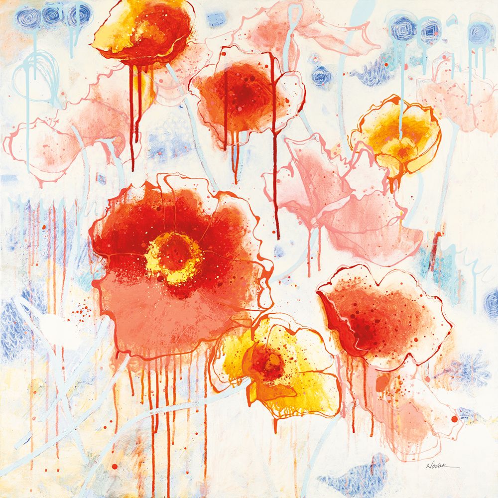 Playin with Poppies art print by Shirley Novak for $57.95 CAD