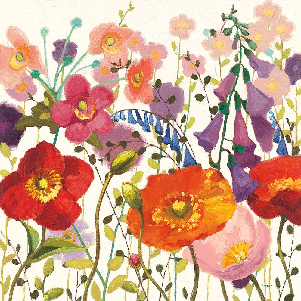 Couleur Printemps III White art print by Shirley Novak for $57.95 CAD