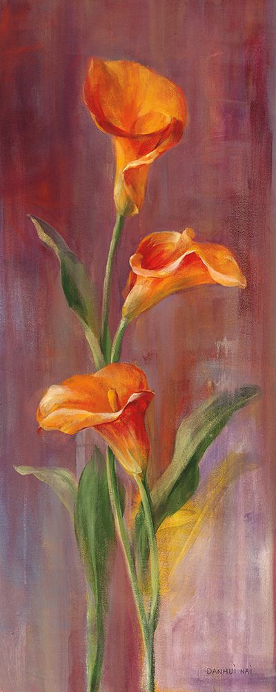 Flame Calla Lilies I art print by Danhui Nai for $57.95 CAD