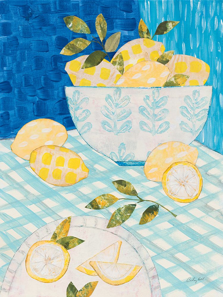 Tablescape Lemons art print by Courtney Prahl for $57.95 CAD
