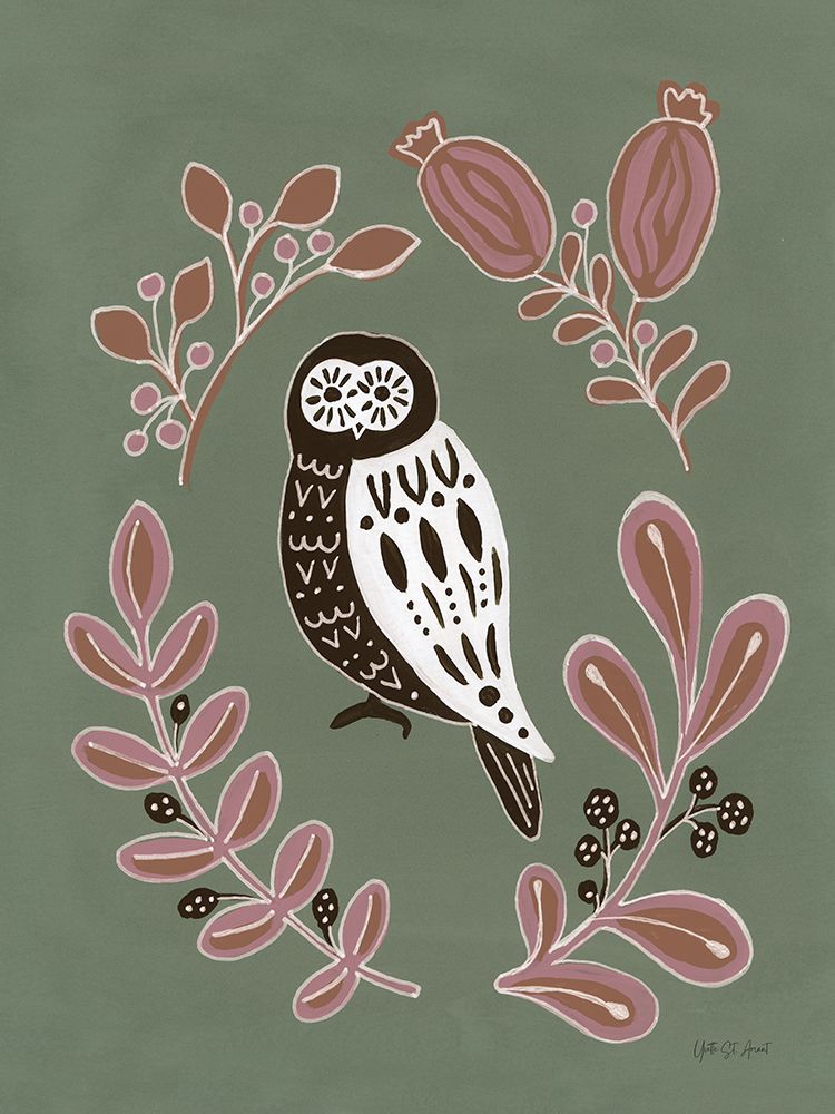 Woodland Folk Owl art print by Yvette St. Amant for $57.95 CAD