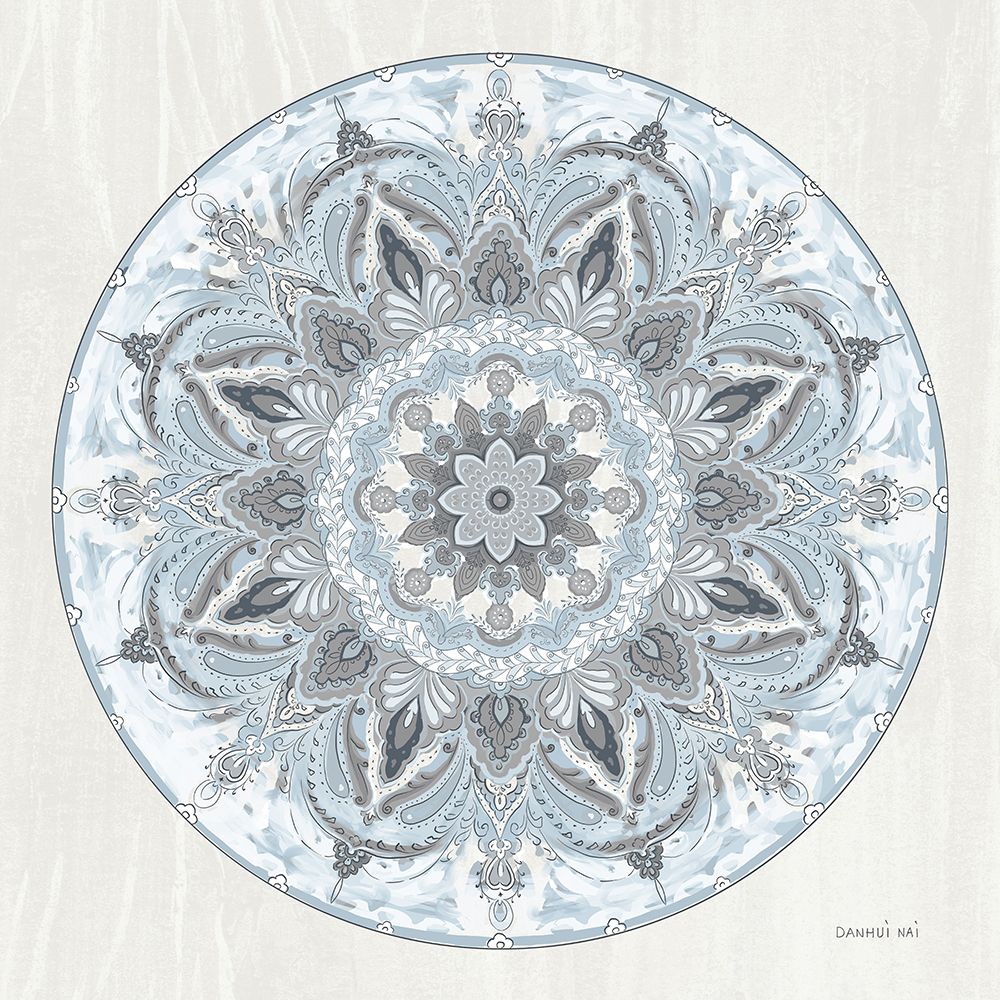 Goa Mandala I Dusty Blue art print by Danhui Nai for $57.95 CAD