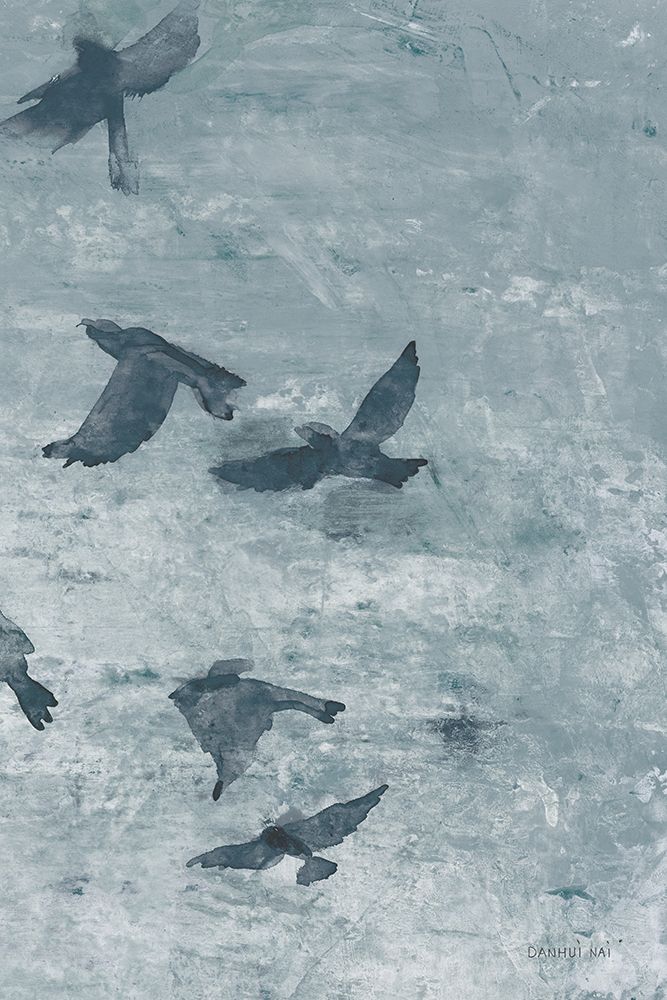 Migration Blue Panel III art print by Danhui Nai for $57.95 CAD