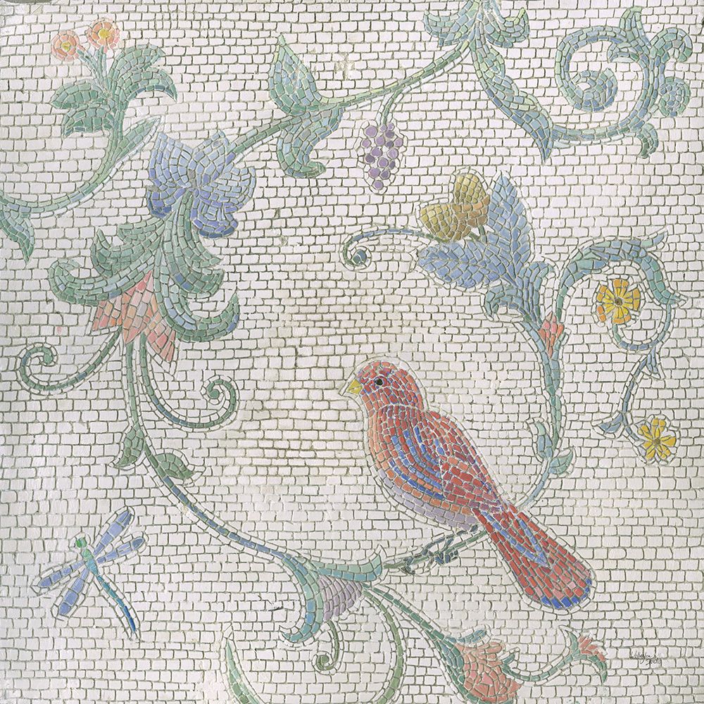 Mosaic Birds II art print by Wellington Studio for $57.95 CAD