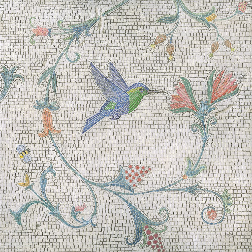 Mosaic Birds IV art print by Wellington Studio for $57.95 CAD