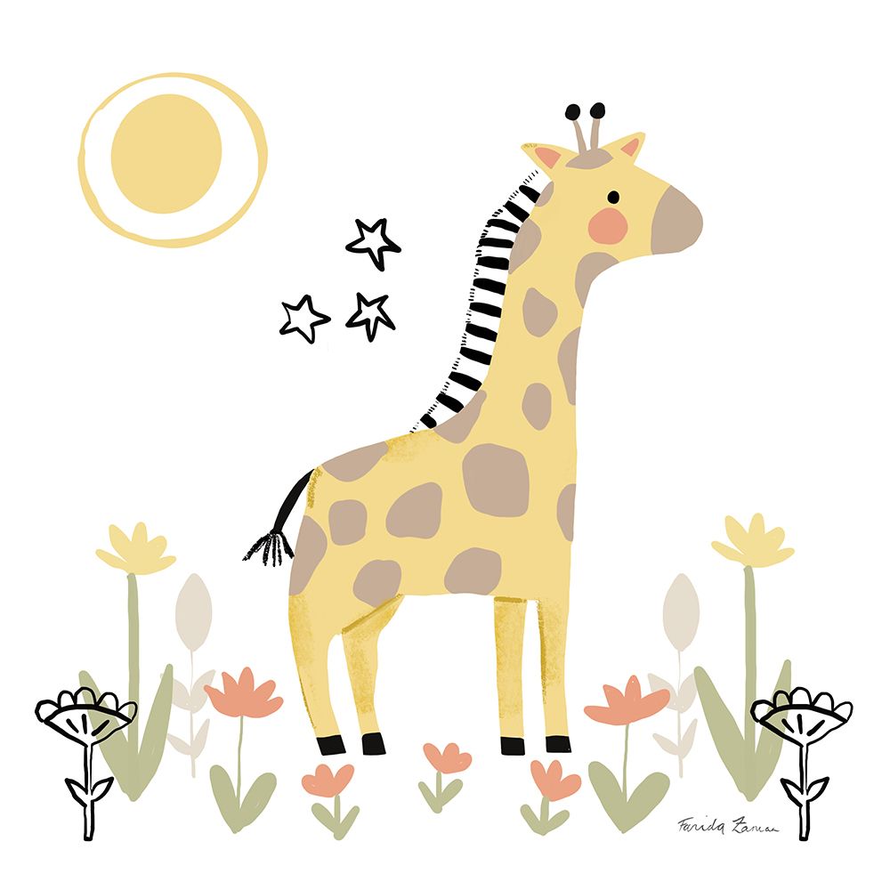 Baby Giraffe art print by Farida Zaman for $57.95 CAD