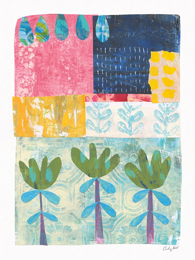 Patchwork Plants II art print by Courtney Prahl for $57.95 CAD
