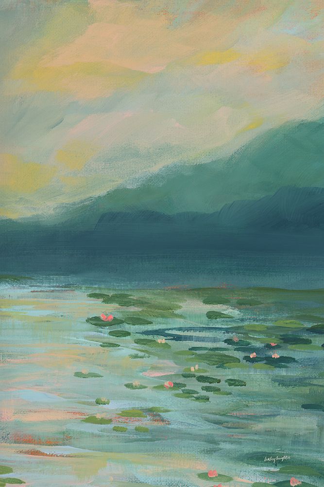 Lily Pad Lagoon III art print by Haley Knighten for $57.95 CAD