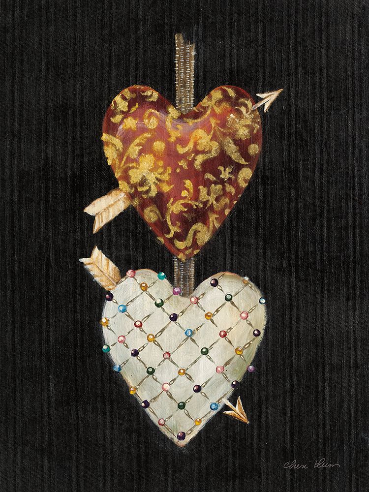 Hearts and Ribbons IV art print by Cheri Blum for $57.95 CAD