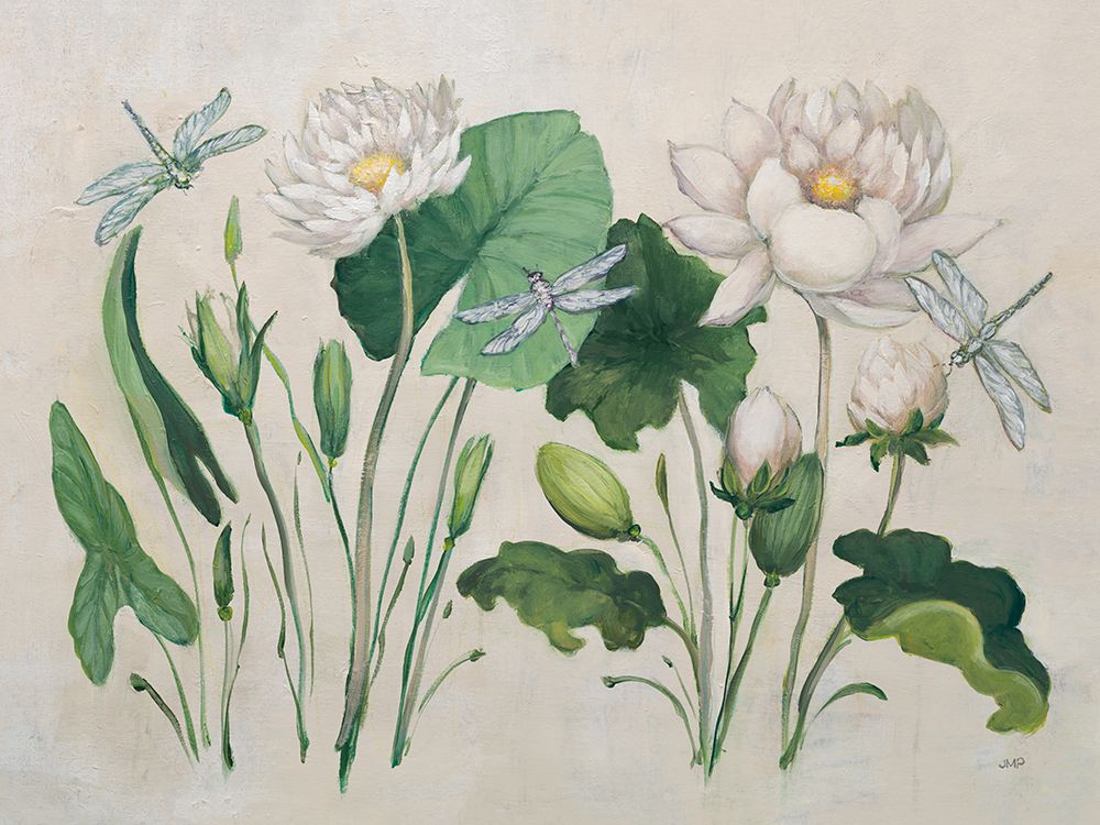 Tranquil Lilies art print by Julia Purinton for $57.95 CAD