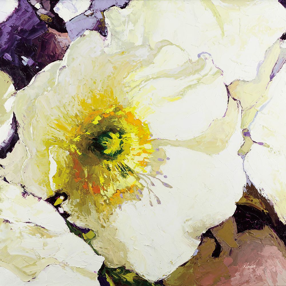 White Poppies Up Close art print by Shirley Novak for $57.95 CAD