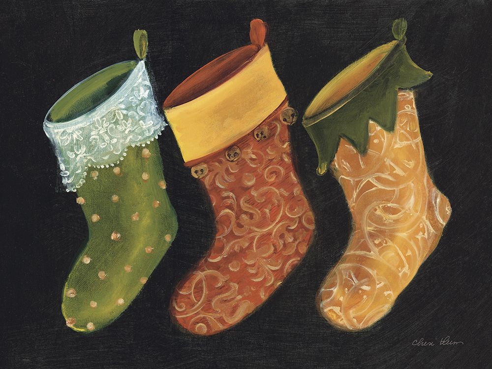 Three Stockings art print by Cheri Blum for $57.95 CAD