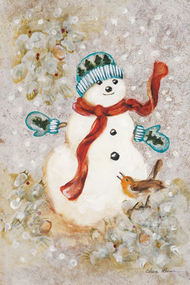 Snowman art print by Cheri Blum for $57.95 CAD