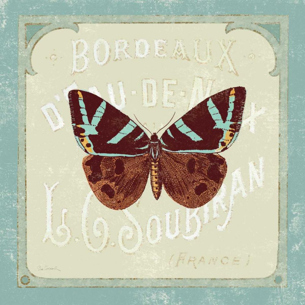 Parisian Butterfly II art print by Sue Schlabach for $57.95 CAD