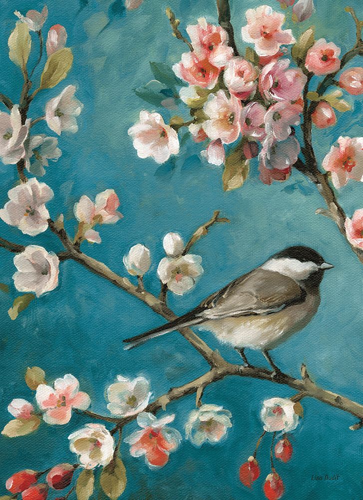 Blossom Bird I art print by Lisa Audit for $57.95 CAD