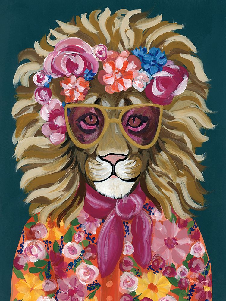 Miami Living Lion Portrait I art print by Yvette St. Amant for $57.95 CAD
