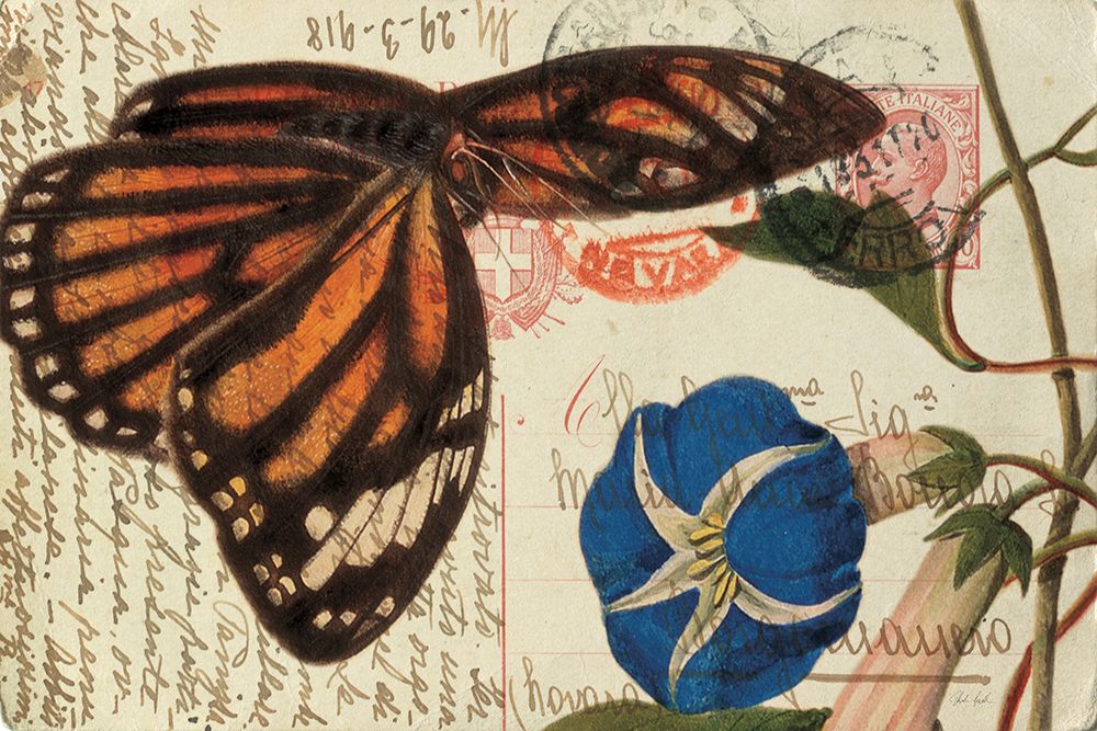 Butterfly Postcard I art print by Deborah Revell for $57.95 CAD