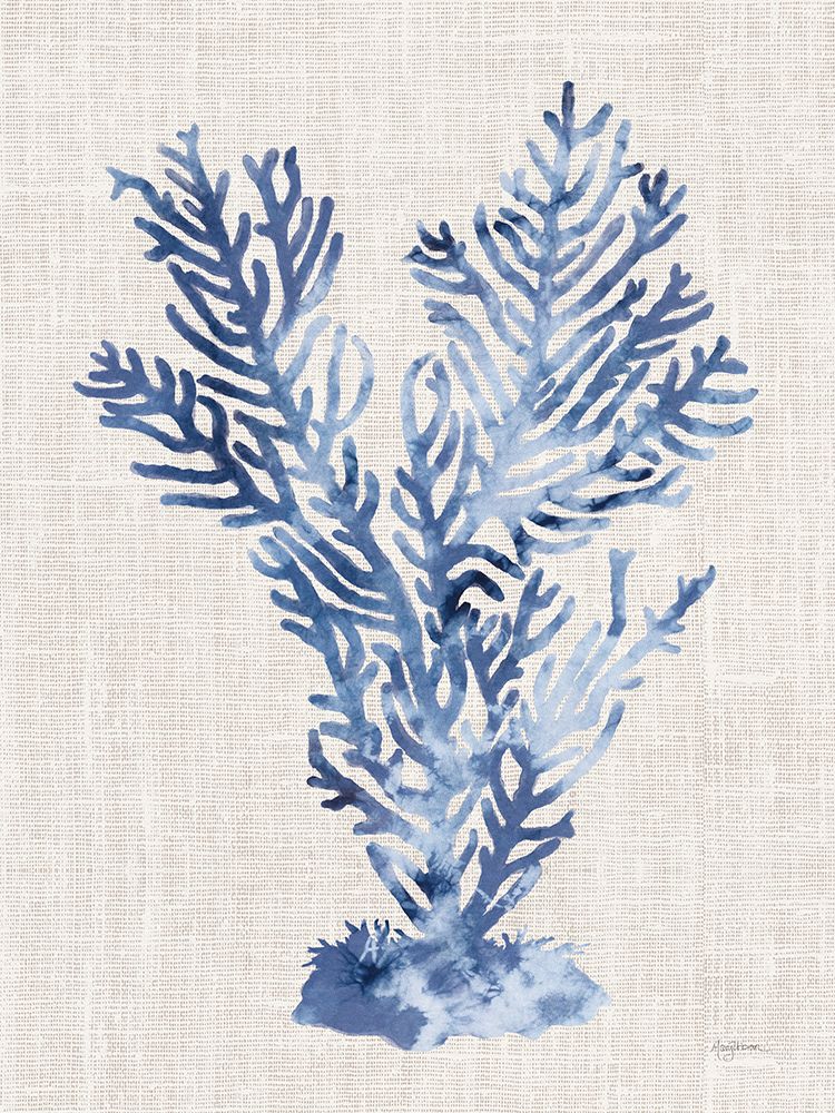 Shibori Coral I on Linen art print by Mary Urban for $57.95 CAD