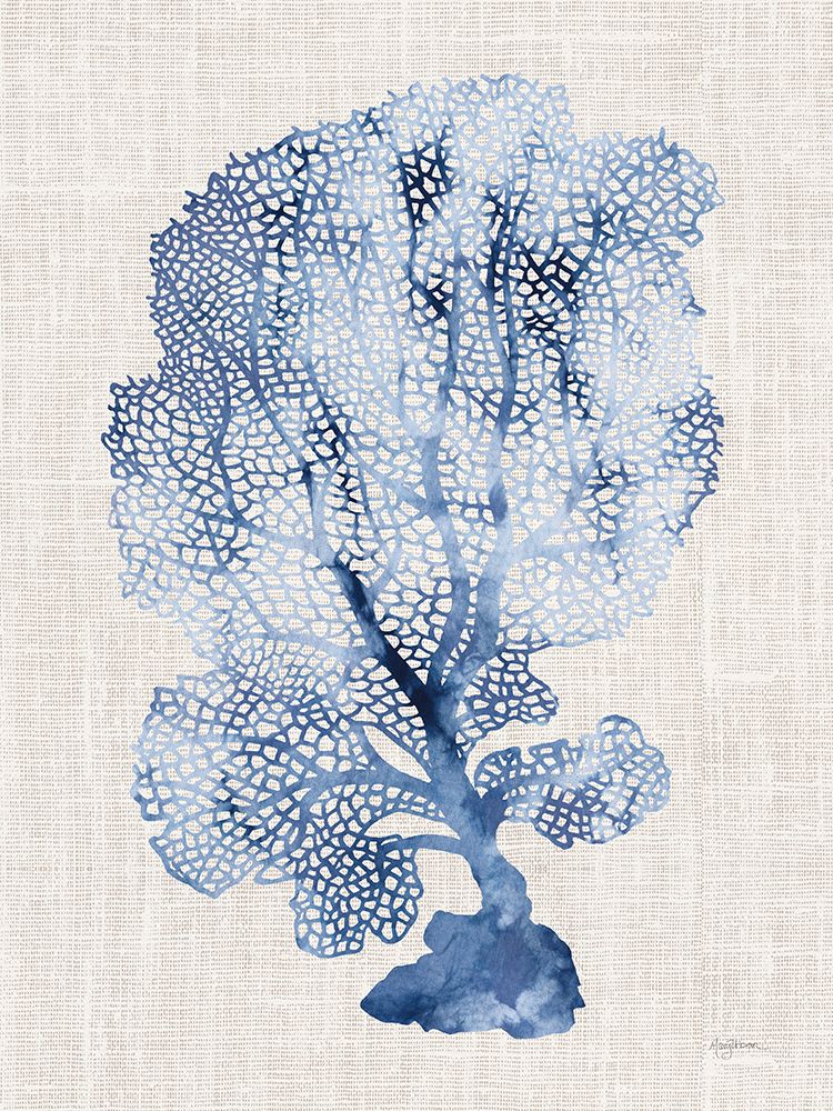 Shibori Coral II on Linen art print by Mary Urban for $57.95 CAD