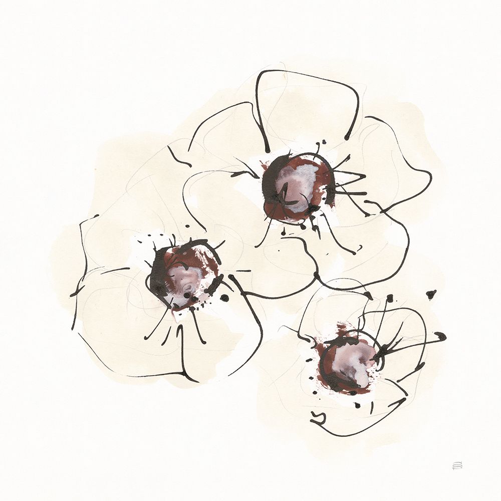 Ivory Poppies II art print by Chris Paschke for $57.95 CAD