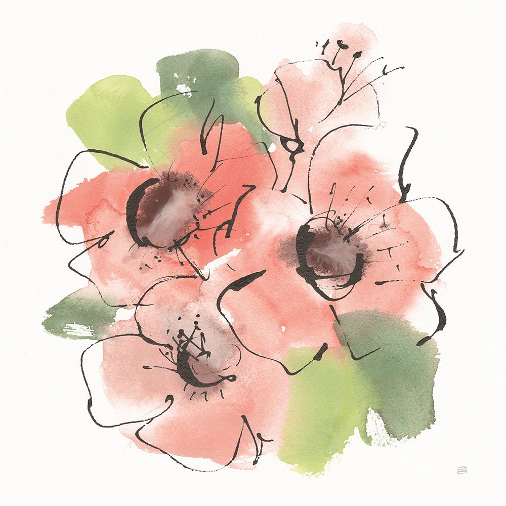 Pink Coral Poppies I art print by Chris Paschke for $57.95 CAD