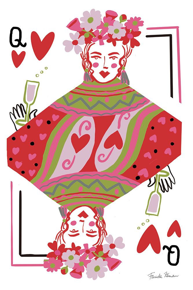 Queen of Hearts art print by Farida Zaman for $57.95 CAD