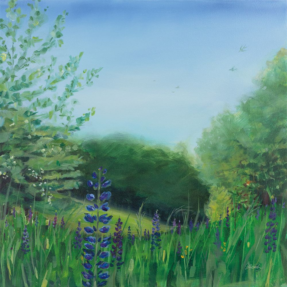 Charlottes Lupine Field art print by Sue Schlabach for $57.95 CAD