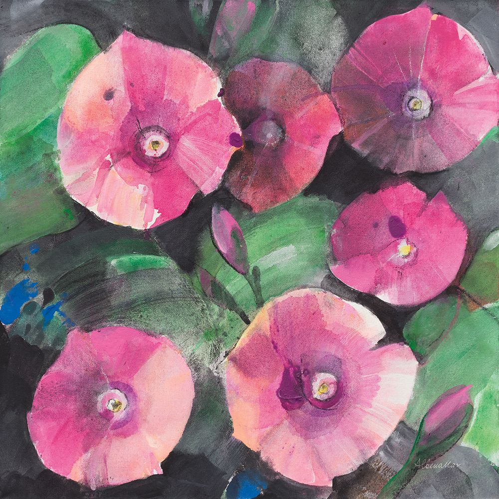 Midnight Blooms I art print by Albena Hristova for $57.95 CAD