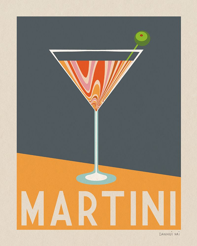 Cocktail Poster I art print by Danhui Nai for $57.95 CAD