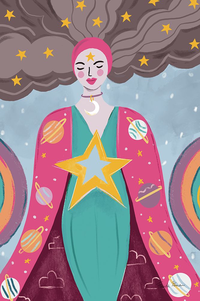 Mystical Woman I art print by Farida Zaman for $57.95 CAD