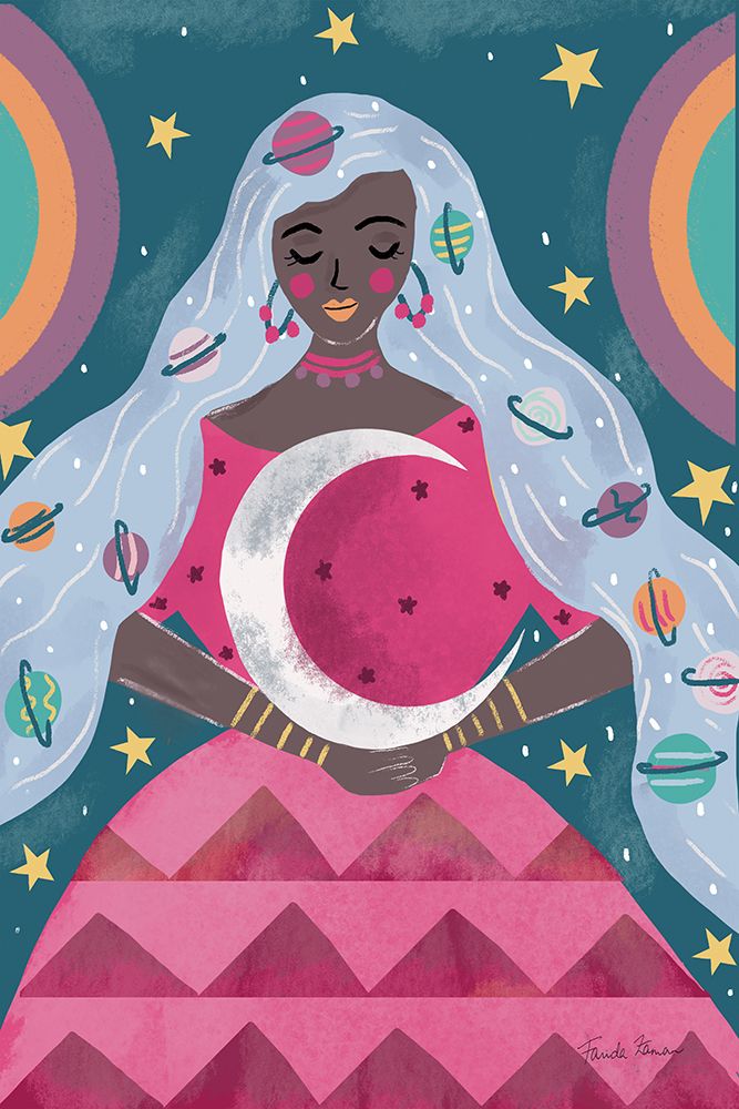 Mystical Woman II art print by Farida Zaman for $57.95 CAD