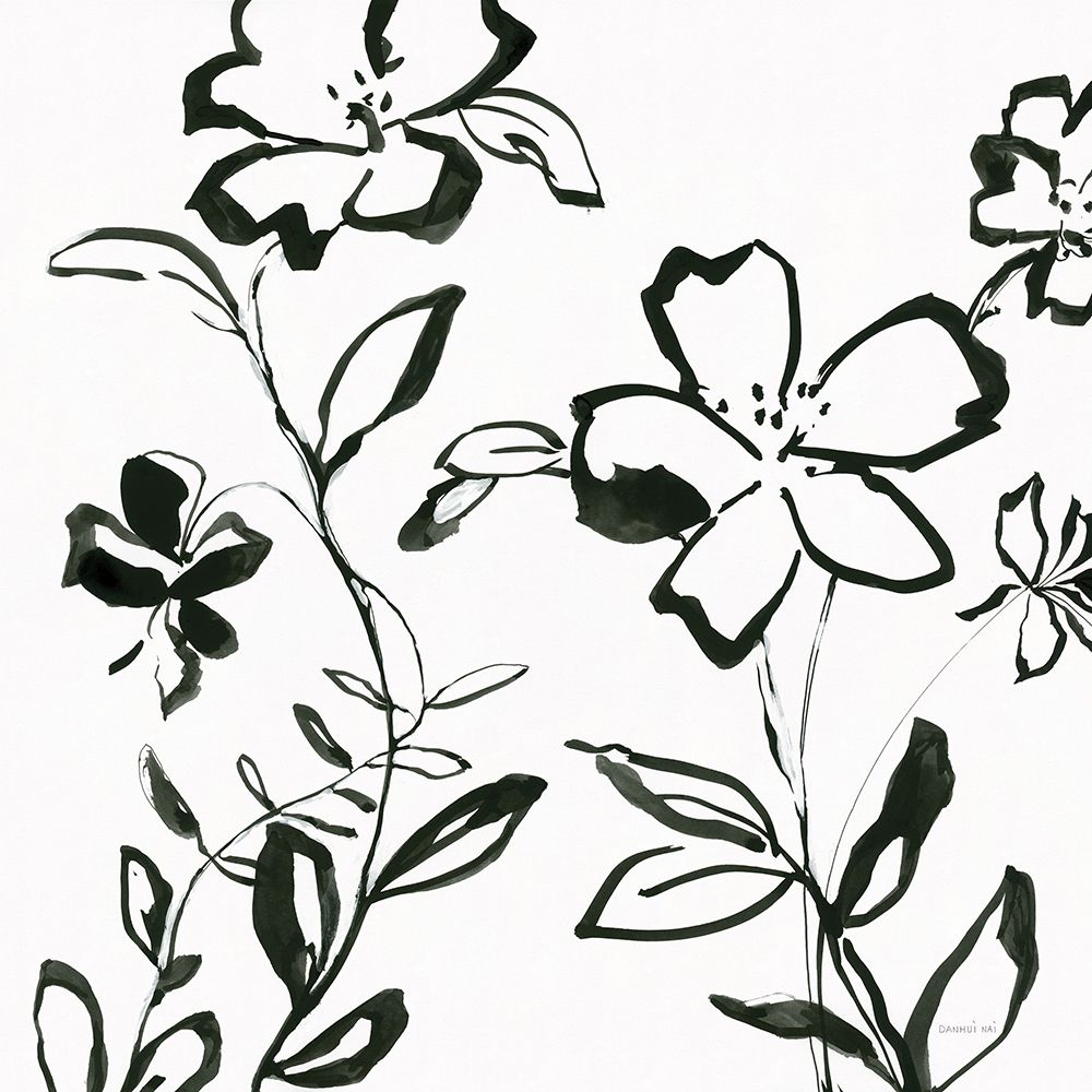 Floral Sketch II art print by Danhui Nai for $57.95 CAD