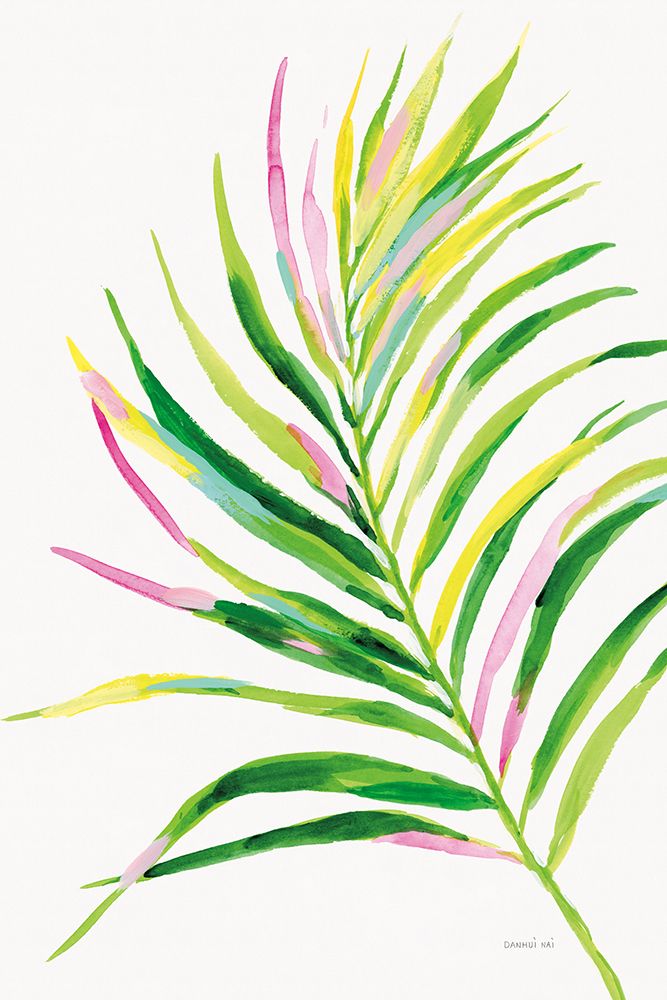 Colorful Tropical Leaf II art print by Danhui Nai for $57.95 CAD