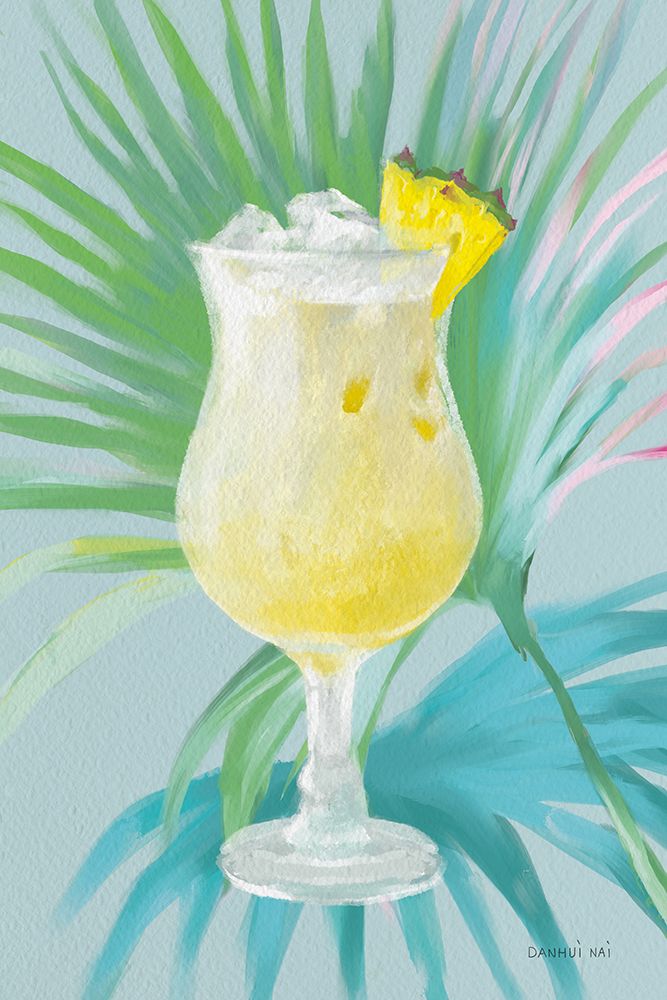 Tropical Cocktails I art print by Danhui Nai for $57.95 CAD