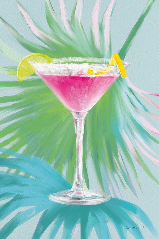 Tropical Cocktails II art print by Danhui Nai for $57.95 CAD