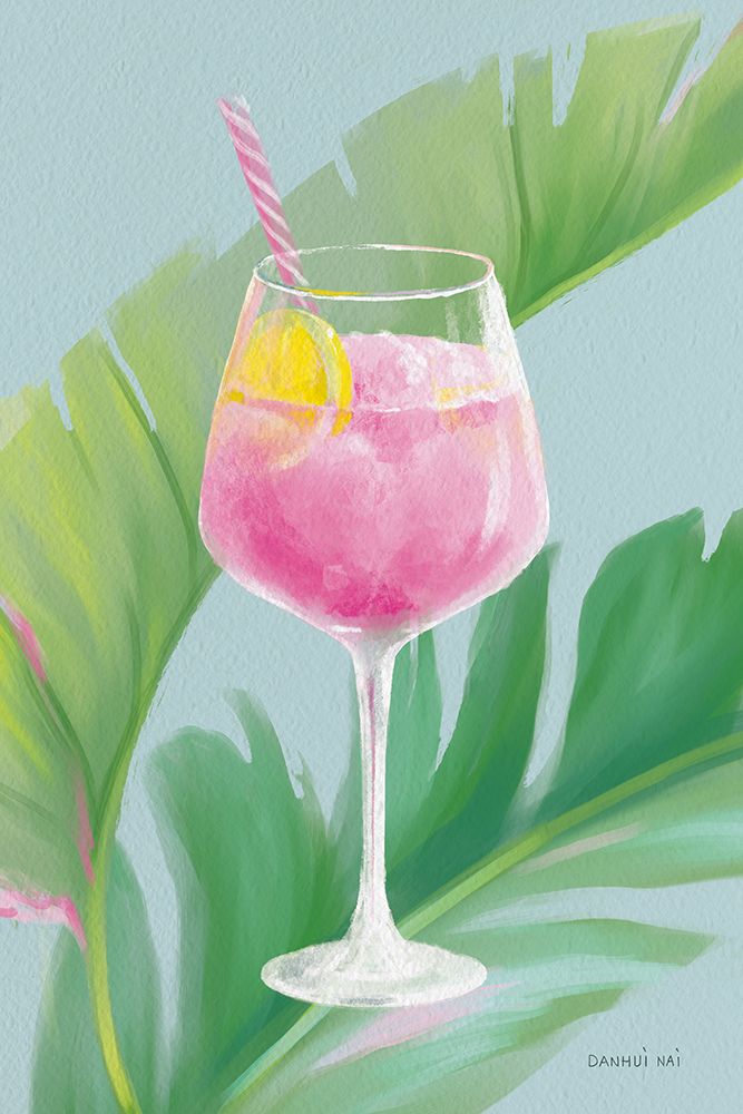 Tropical Cocktails IV art print by Danhui Nai for $57.95 CAD