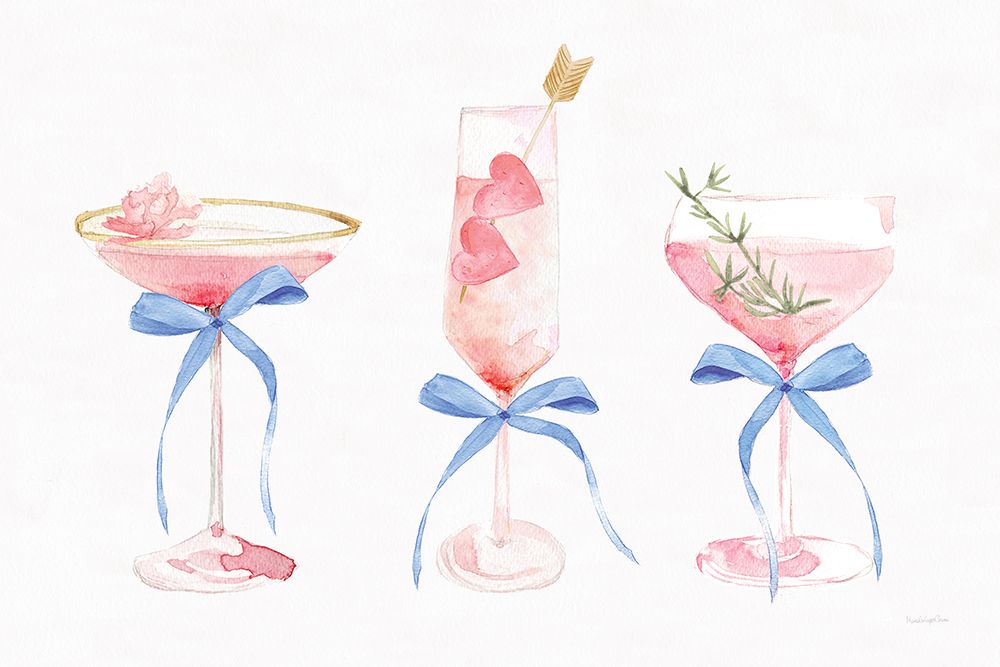 Flirty Champagne III art print by Mercedes Lopez Charro for $57.95 CAD
