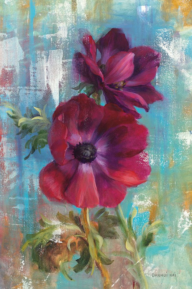 Rich Anemones I art print by Danhui Nai for $57.95 CAD