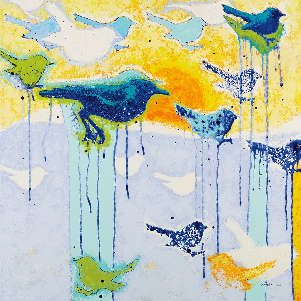 Its Raining Birds art print by Shirley Novak for $57.95 CAD