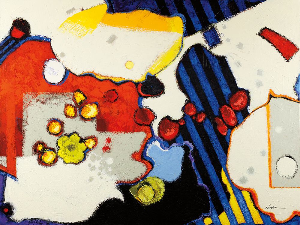 Grey Spots Mod art print by Shirley Novak for $57.95 CAD
