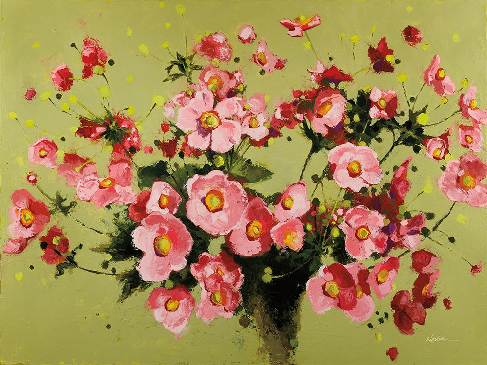 Pink Anemones art print by Shirley Novak for $57.95 CAD