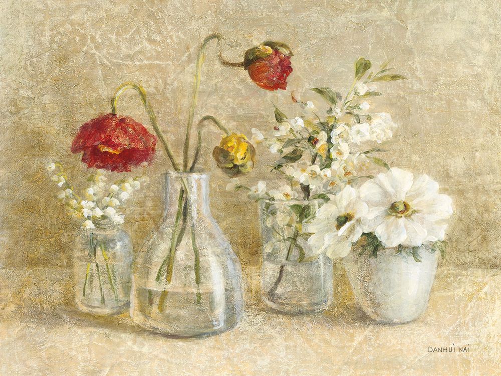 Spring Flowers in Vasesa art print by Danhui Nai for $57.95 CAD