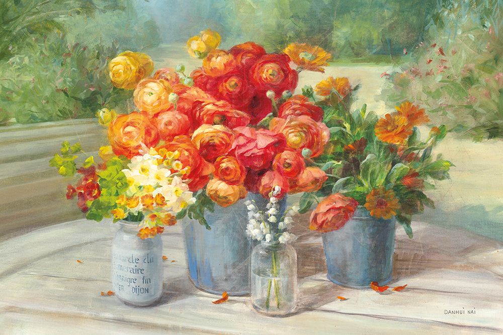 Flowers from the Garden art print by Danhui Nai for $57.95 CAD