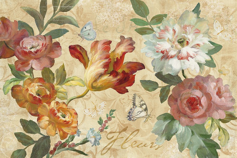 Seaside Garden III Ivory art print by Danhui Nai for $57.95 CAD