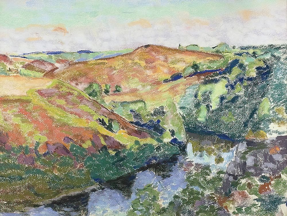 Landscape in Crozant art print by Public Domain for $57.95 CAD